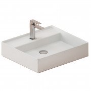 Раковина для ванної кімнати ArtCeram Scalino 55х48 см кераміка білий матовий SCL007 05;00