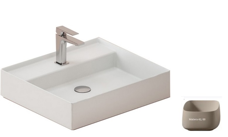 Раковина для ванной ArtCeram Scalino 55х48 см керамика бежевый SCL007 41;00