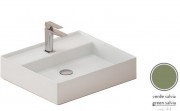 Раковина для ванної ArtCeram Scalino 55х48 см кераміка зелена шавлія SCL007 44;00