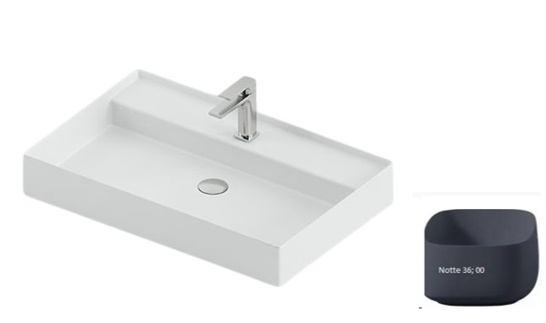 Раковина для ванної ArtCeram Scalino 75х48 см кераміка темно-синій SCL008 36;00