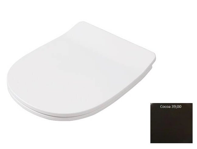 Сидіння з кришкою для унітазу ArtCeram Ten Soft-Close дюропласт коричневий TEA011 39