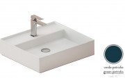Раковина для ванної ArtCeram Scalino 55х48 см кераміка синьо-зелений SCL007 42;00