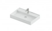 Раковина для ванної кімнати ArtCeram Scalino 75х48 см кераміка білий матовий SCL008 05;00
