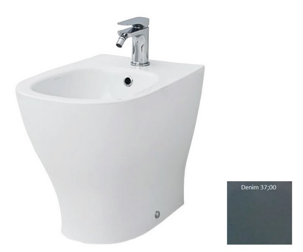 Біде для підлоги ArtCeram Ten 36х52 см кераміка сіро-синій (denim) TEB001 37;00