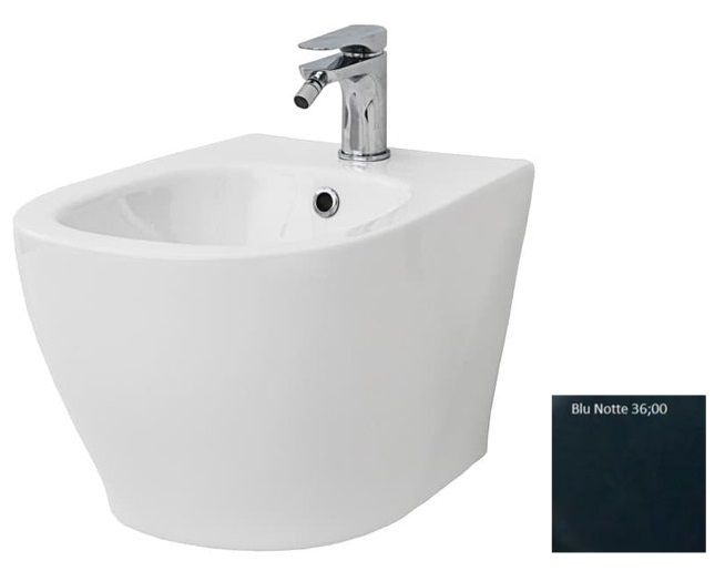 Биде подвесное ArtCeram Ten 36х52 см керамика темно-синий TEB004 36;00