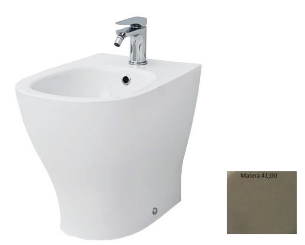 Биде напольное ArtCeram Ten 36х52 см керамика бежевый TEB001 41;00