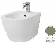 Биде подвесное ArtCeram Ten 36х52 см керамика зеленый шалфей TEB004 44;00