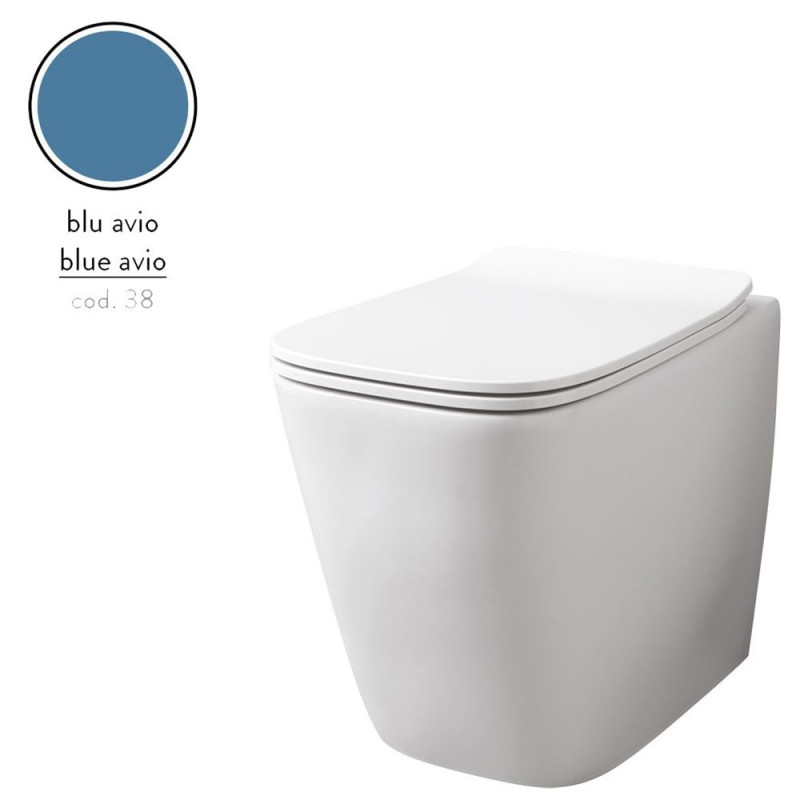 Унитаз напольный ArtCeram A16 безободковый 36х52,5 см керамика синий ASV004 38;00