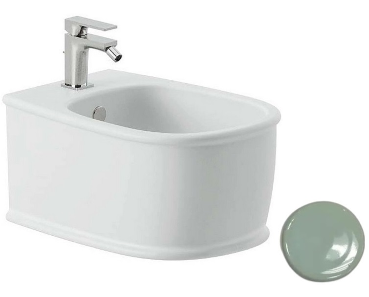 Биде подвесное ArtCeram Atelier 37,5х52,5 см керамика светло-зеленый ATB001 35;00