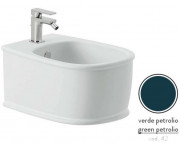 Біде підвісне ArtCeram Atelier 37,5х52,5 см кераміка синьо-зелений ATB001 42;00