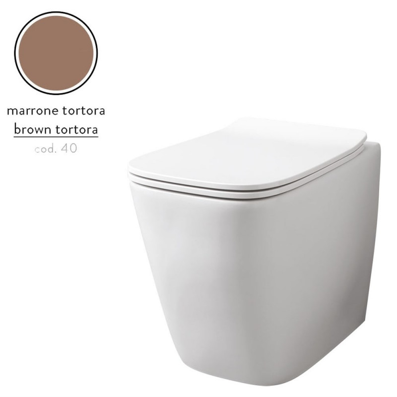 Унитаз напольный ArtCeram A16 безободковый 36х52,5 см керамика светло-коричневый ASV004 40;00