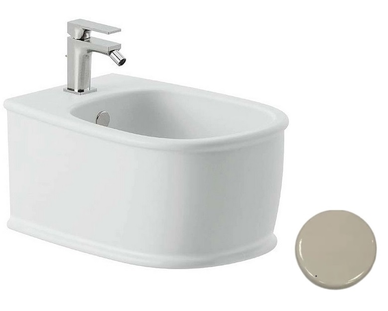 Біде підвісне ArtCeram Atelier 37,5х52,5 см кераміка шампань ATB001 02;00