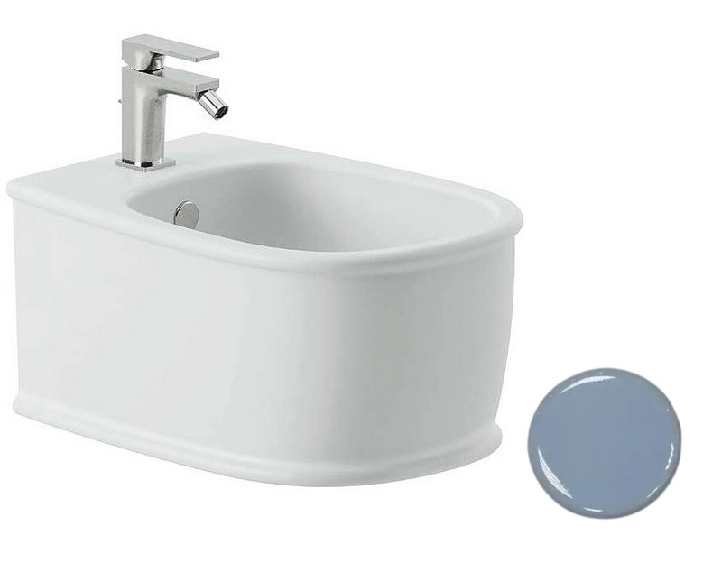 Биде подвесное ArtCeram Atelier 37,5х52,5 см керамика голубой ATB001 32;00