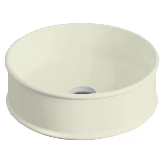 Раковина для ванной ArtCeram Atelier Ø 44 см керамика шампань ATL001 02;00