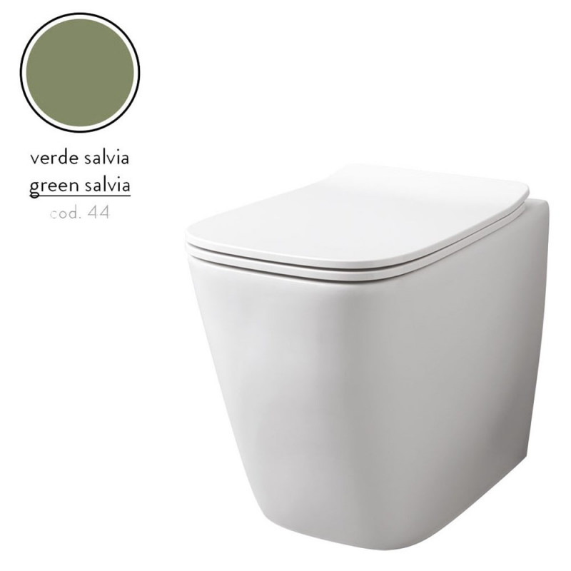 Унітаз підлоговий ArtCeram A16 безободковий 36х52,5 см кераміка зелена шавлія ASV004 44;00