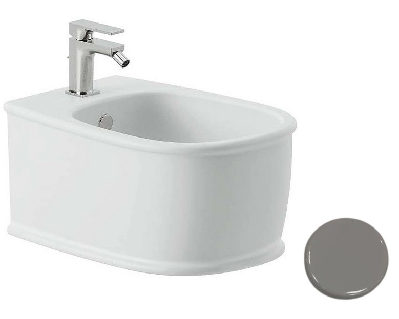 Биде подвесное ArtCeram Atelier 37,5х52,5 см керамика серый ATB001 34;00