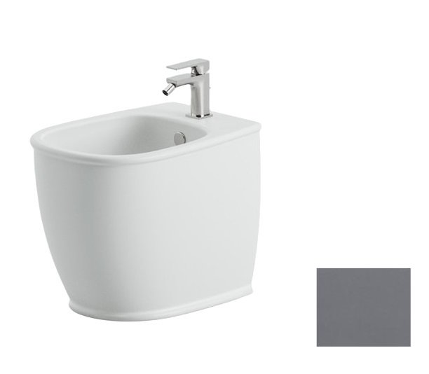 Биде напольное ArtCeram Atelier 37,5х52,5 см керамика серо-синий ATB002 37;00