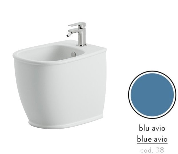 Біде для підлоги ArtCeram Atelier 37,5х52,5 см кераміка синій ATB002 38;00