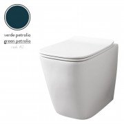 Унитаз напольный ArtCeram A16 безободковый 36х52,5 см керамика сине-зеленый ASV004 42;00