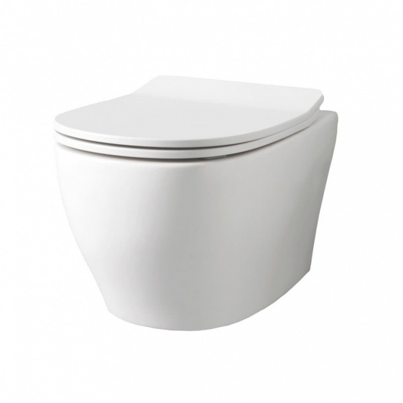 Підвісний унітаз ArtCeram Ten 4.0 безободковий 36х52 см кераміка білий матовий TEV006 05;00