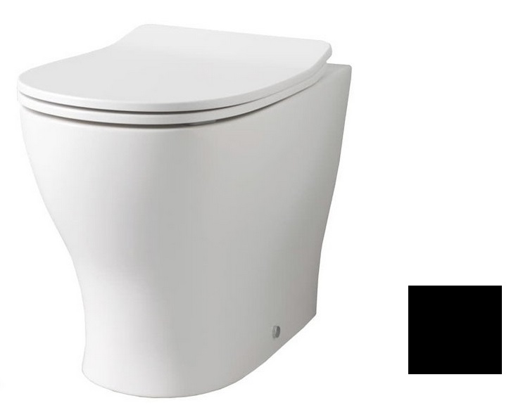 Унітаз для підлоги ArtCeram Ten 36х52 см кераміка чорний матовий TEV002 17;00