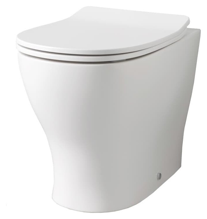 Унитаз напольный ArtCeram Ten 4.0 безободковый 36х52 см керамика белый TEV007 01;00