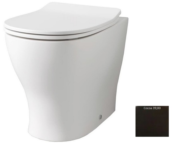 Унітаз для підлоги ArtCeram Ten 4.0 безободковий 36х52 см кераміка коричневий TEV007 39;00