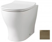 Унитаз напольный ArtCeram Ten 4.0 безободковый 36х52 см керамика светло-коричневый TEV007 40;00