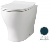 Унітаз для підлоги ArtCeram Ten 4.0 безободковий 36х52 см кераміка синьо-зелений TEV007 42;00