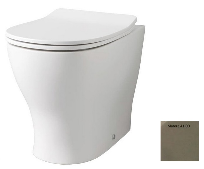 Унитаз напольный ArtCeram Ten 36х52 см керамика бежевый TEV002 41;00