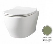 Унитаз подвесной ArtCeram Ten 4.0 безободковый 36х52 см керамика зеленый шалфей TEV006 44;00