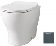 Унитаз напольный ArtCeram Ten 4.0 безободковый 36х52 см керамика серо-синий (denim) TEV007 37;00