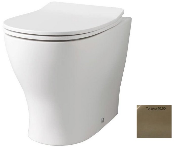 Унітаз для підлоги ArtCeram Ten 4.0 безободковий 36х52 см кераміка світло-коричневий TEV007 40;00