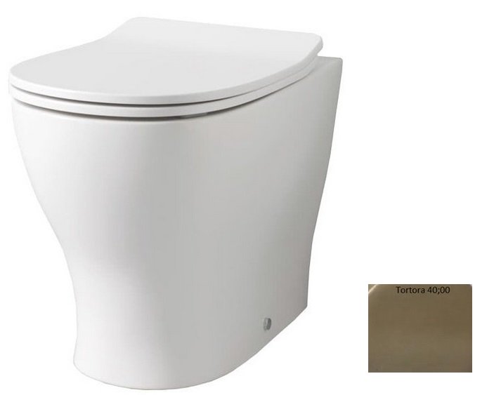 Унітаз для підлоги ArtCeram Ten 36х52 см кераміка світло-коричневий TEV002 40;00