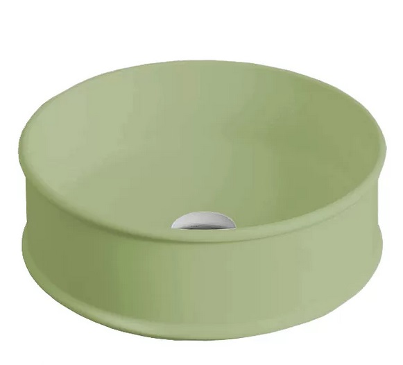 Раковина для ванної ArtCeram Atelier Ø 44 см кераміка зелена шавлія ATL001 44;00