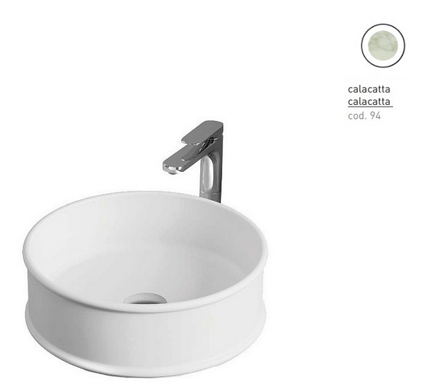 Раковина для ванной ArtCeram Atelier Ø 44 см керамика calacatta ATL001 94;00