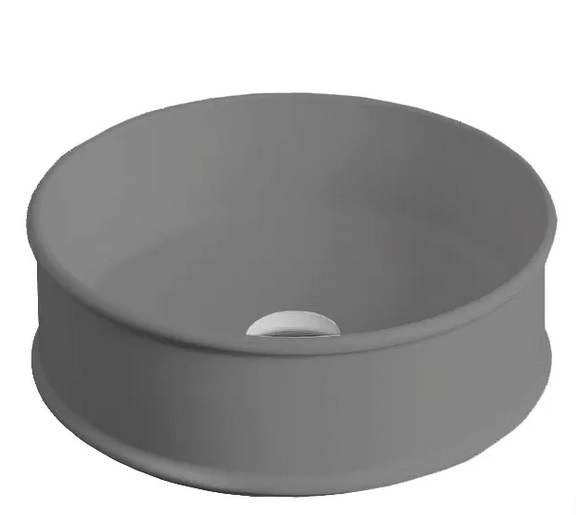 Раковина для ванної ArtCeram Atelier Ø 44 см кераміка сіро-синій ATL001 37;00