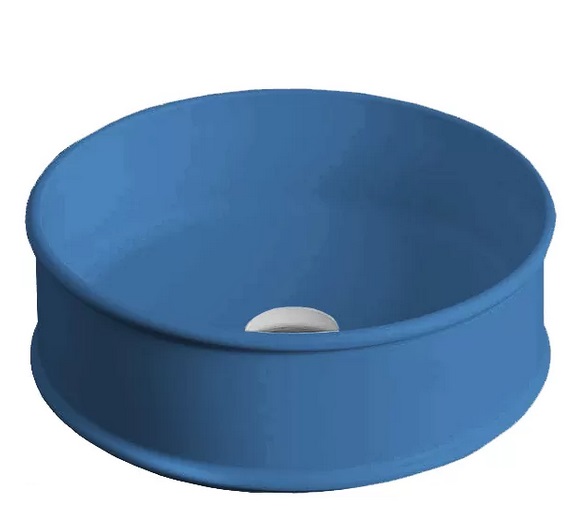 Раковина для ванної кімнати ArtCeram Atelier Ø 44 см кераміка синій ATL001 38;00