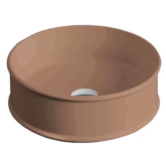 Раковина для ванной ArtCeram Atelier Ø 44 см керамика светло-коричневый ATL001 40;00