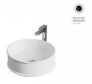 Раковина для ванной ArtCeram Atelier Ø 44 см керамика portoro gold ATL001 48;00