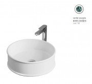 Раковина для ванной ArtCeram Atelier Ø 44 см керамика verde issogne ATL001 50;00