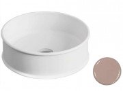 Раковина для ванної кімнати ArtCeram Atelier Ø 44 см кераміка рожевий ATL001 33;00