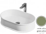 Раковина для ванной ArtCeram Atelier 60х40 см керамика зеленый шалфей ATL002 44;00