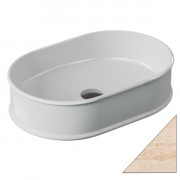 Раковина для ванної ArtCeram Atelier 60х40 см кераміка травертин ATL002 45;00