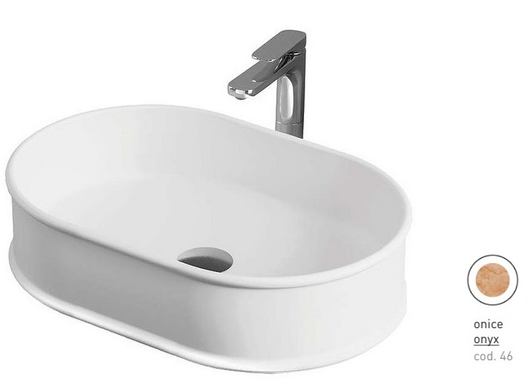 Раковина для ванної ArtCeram Atelier 60х40 см кераміка онікс ATL002 46;00