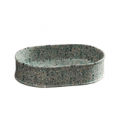 Раковина для ванної ArtCeram Atelier 60х40 см кераміка terrazo scuro ATL002 88;00