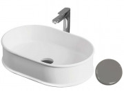 Раковина для ванной ArtCeram Atelier 60х40 см керамика серый ATL002 34;00