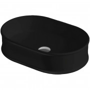 Раковина для ванної ArtCeram Atelier 60х40 см кераміка чорний матовий ATL002 17;00