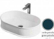 Раковина для ванной ArtCeram Atelier 60х40 см керамика сине-зеленый ATL002 42;00