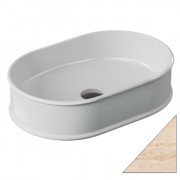 Раковина для ванної ArtCeram Atelier 60х40 см кераміка травертин ATL002 45;00